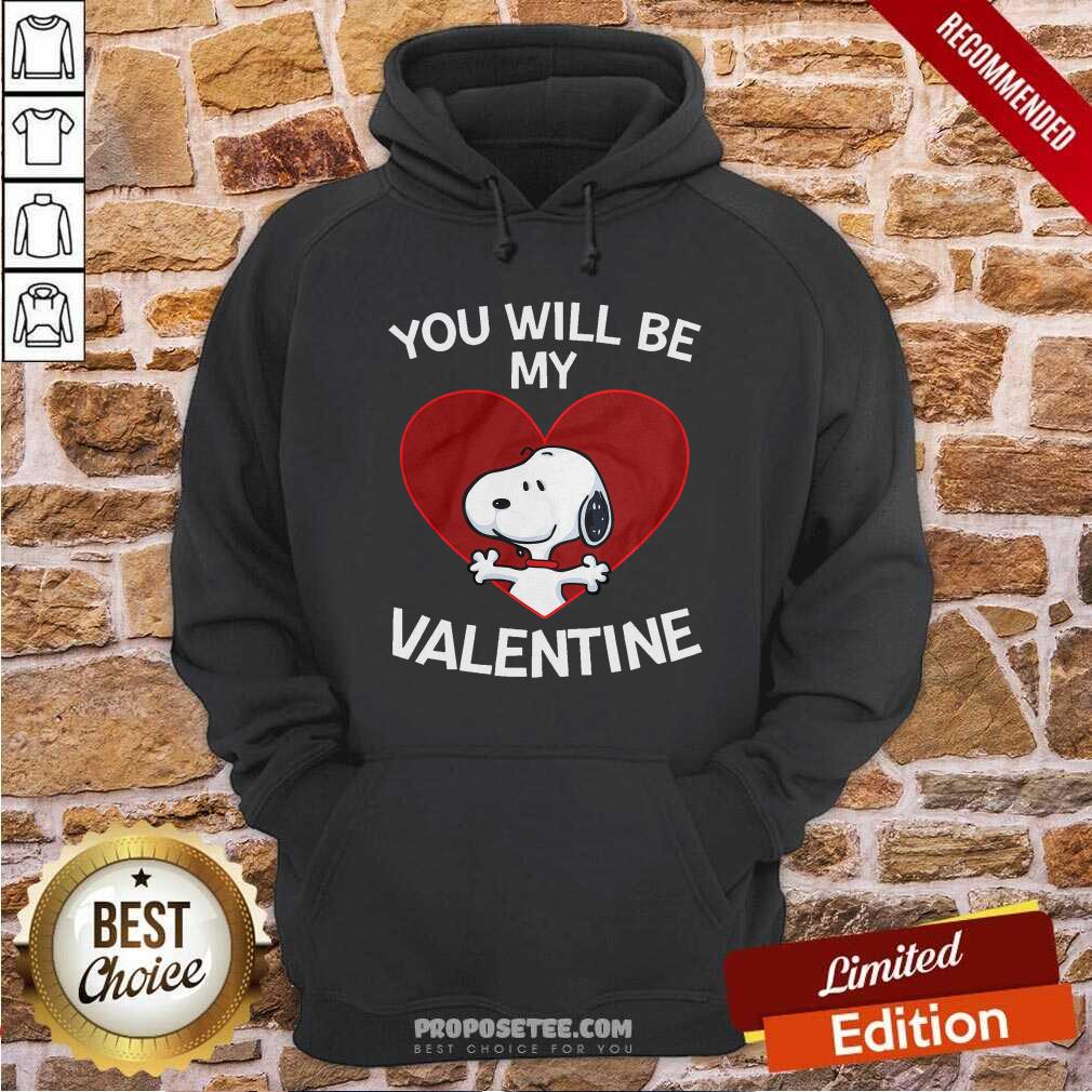 Official Snoopy Heart You Will Be My Valentine Shirt - Image 2