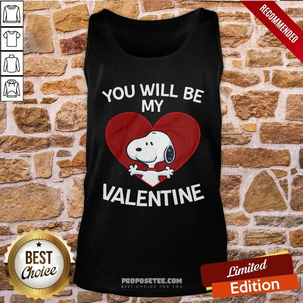 Official Snoopy Heart You Will Be My Valentine Shirt - Image 3