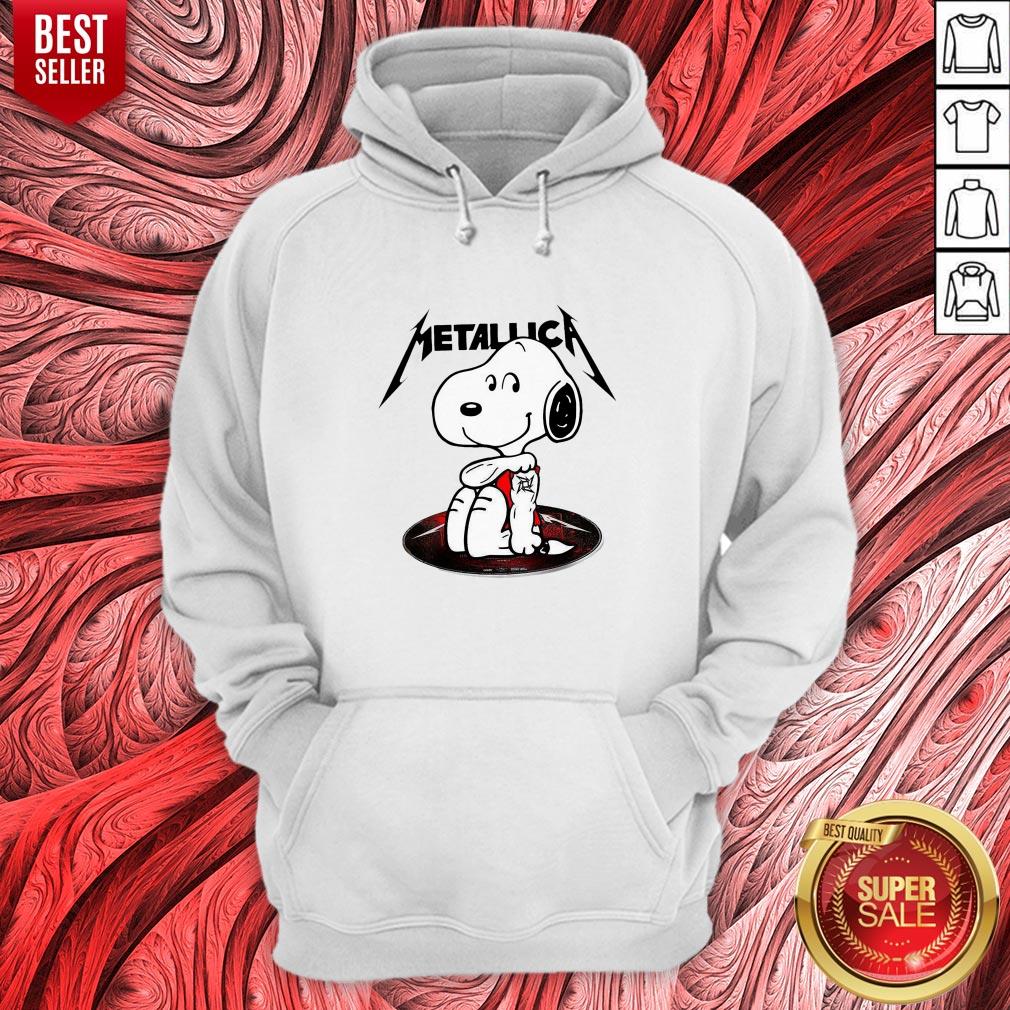 Official Snoopy Tattoo Metallica Shirt - Image 3