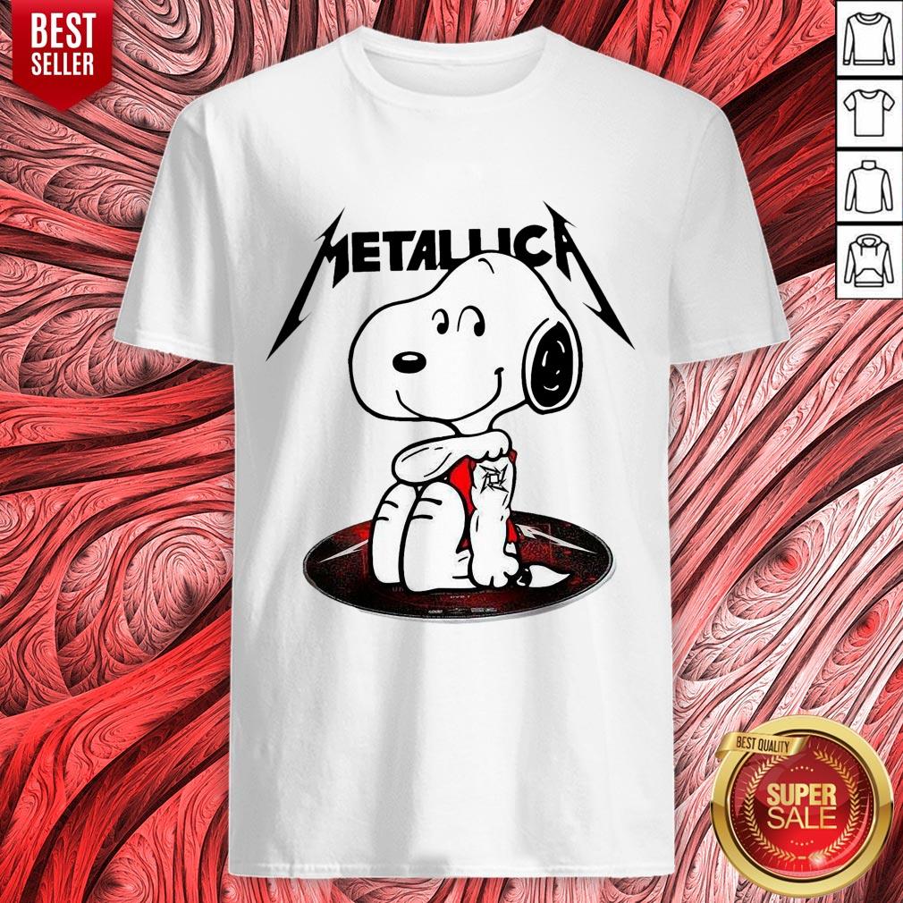 Official Snoopy Tattoo Metallica Shirt