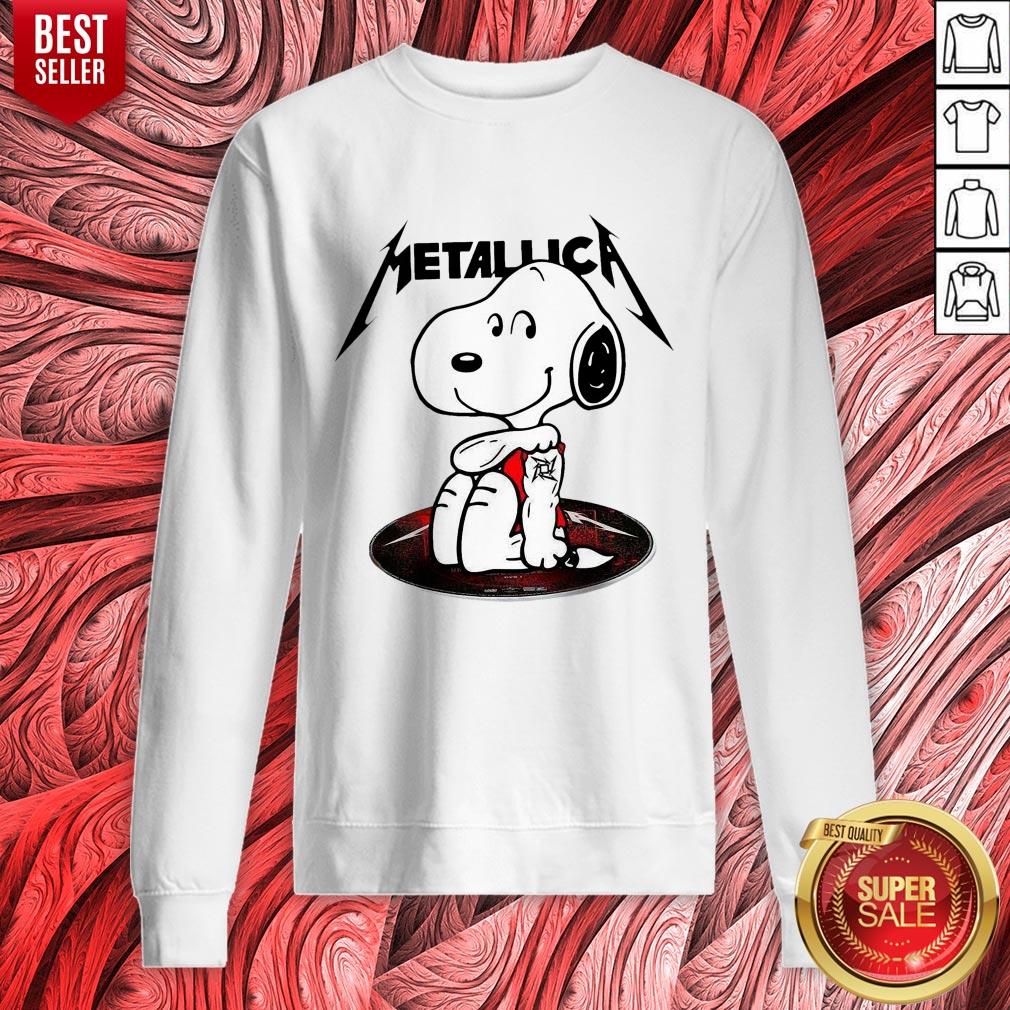Official Snoopy Tattoo Metallica Shirt - Image 2