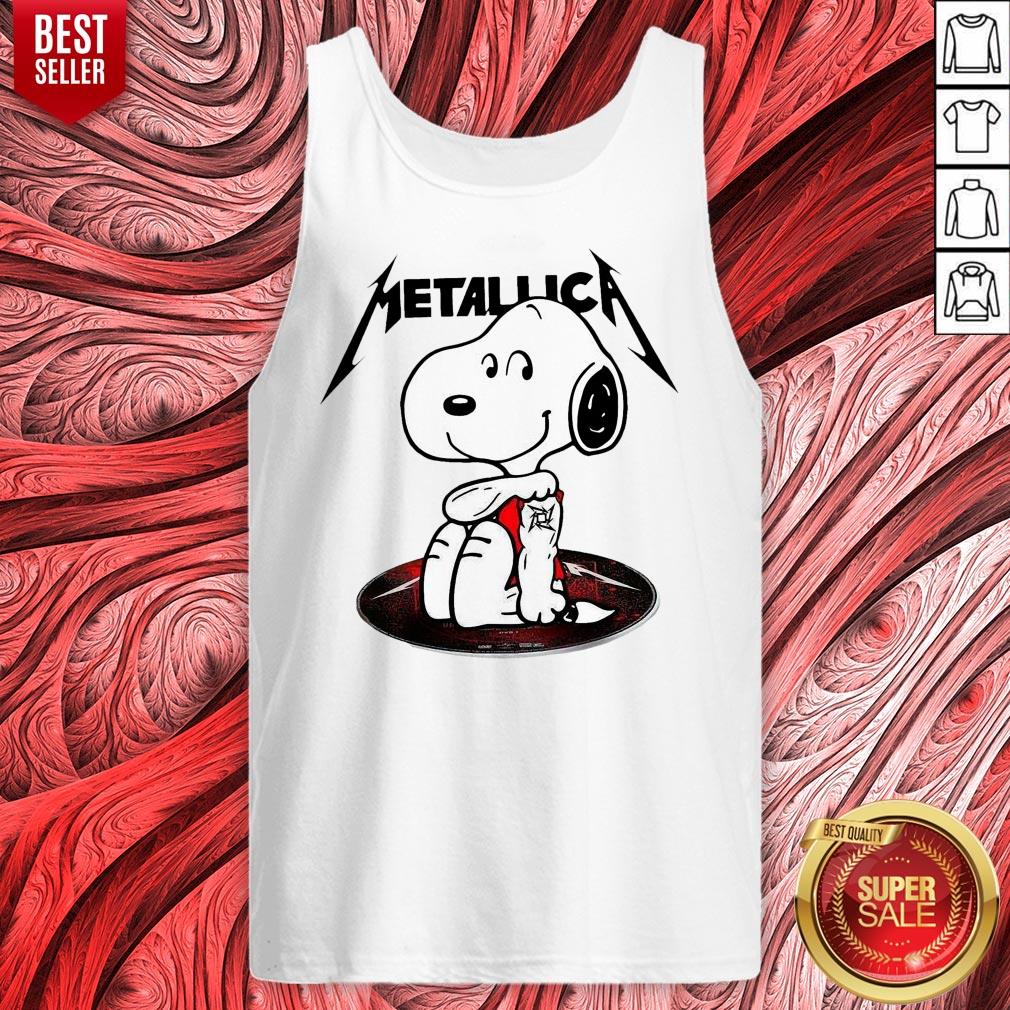 Official Snoopy Tattoo Metallica Shirt - Image 5