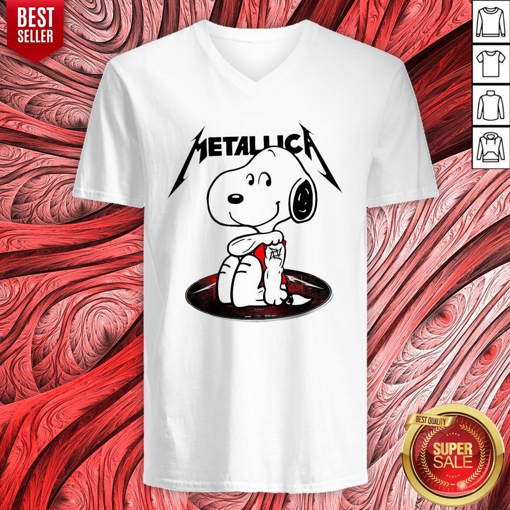 Official Snoopy Tattoo Metallica Shirt - Image 4