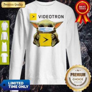 Alternative view of Official Star Wars Baby Yoda Hug Videotron Mask Covid-19 T-Shirt