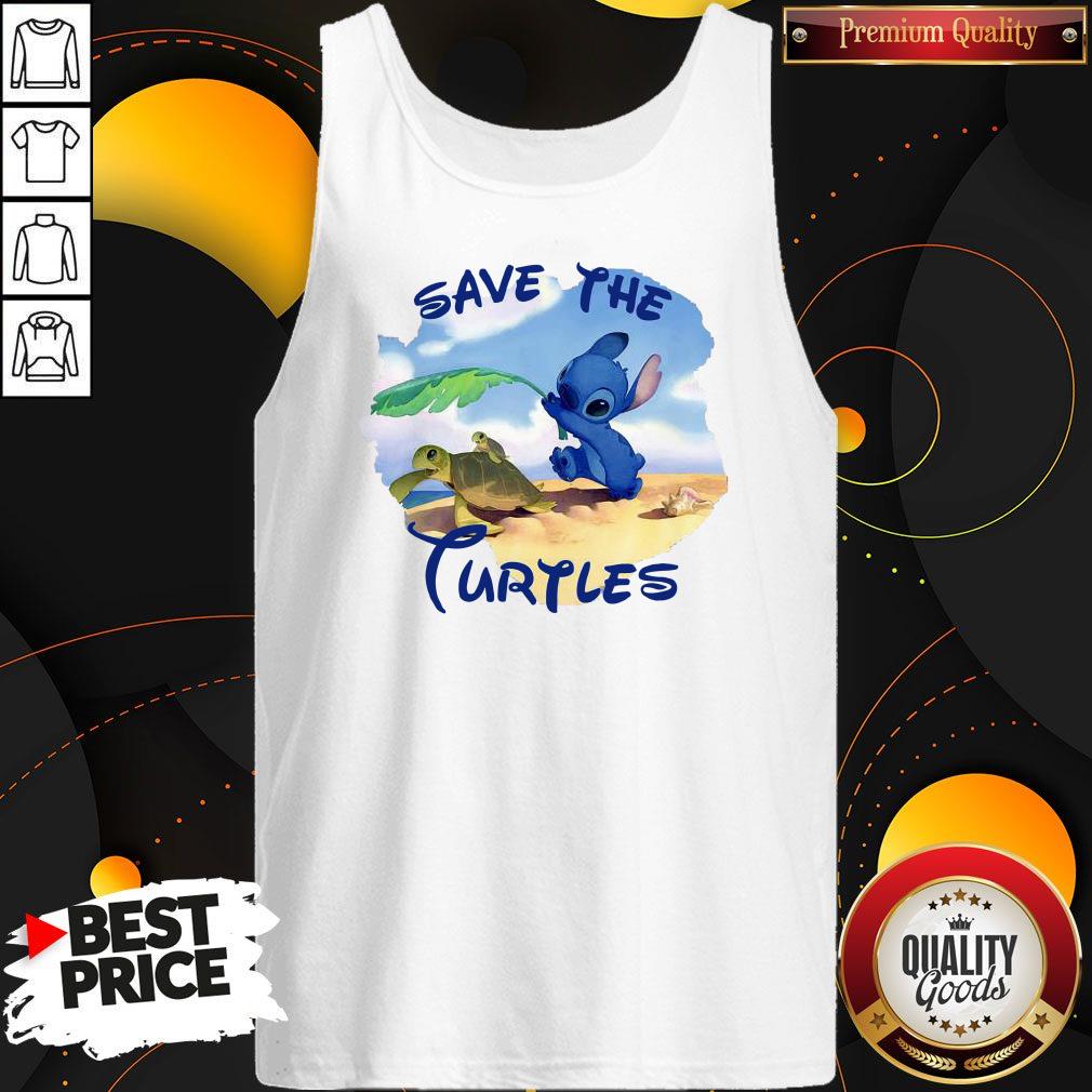 Official Stitch Save The Turtle Shirt - Image 3