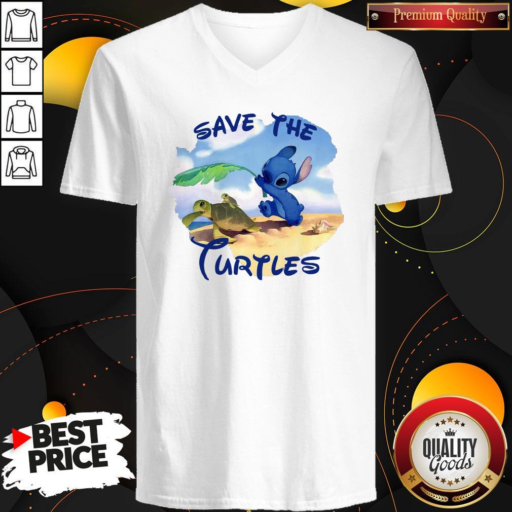 Official Stitch Save The Turtle Shirt - Image 5