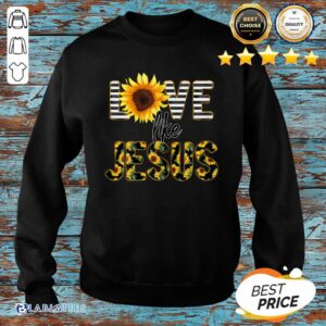 Alternative view of Official Sunflower Love Like Jesus Shirt