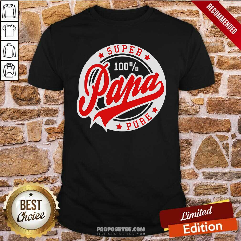 Official Super Papa 100 Percent Pure Stars Seal Shirt