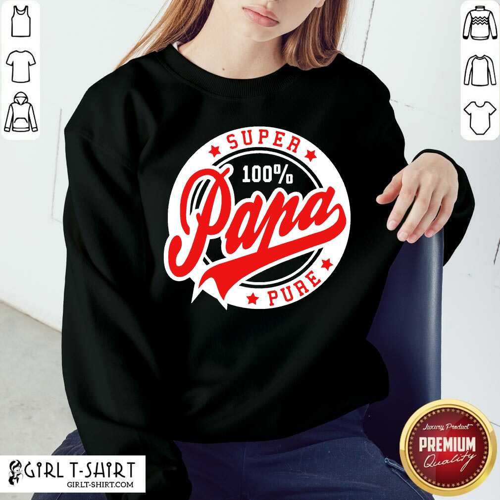 Official Super Papa 100 Percent Pure Stars Seal Shirt - Image 4