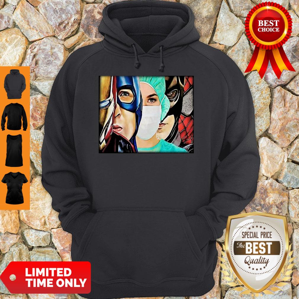 Official Superheroes And Nurse Coronavirus Shirt - Image 4