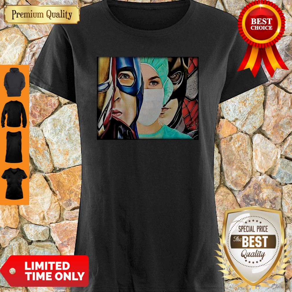 Official Superheroes And Nurse Coronavirus Shirt