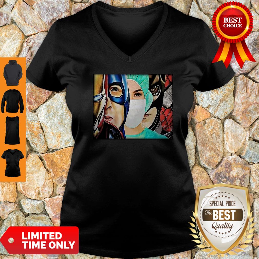 Official Superheroes And Nurse Coronavirus Shirt - Image 5