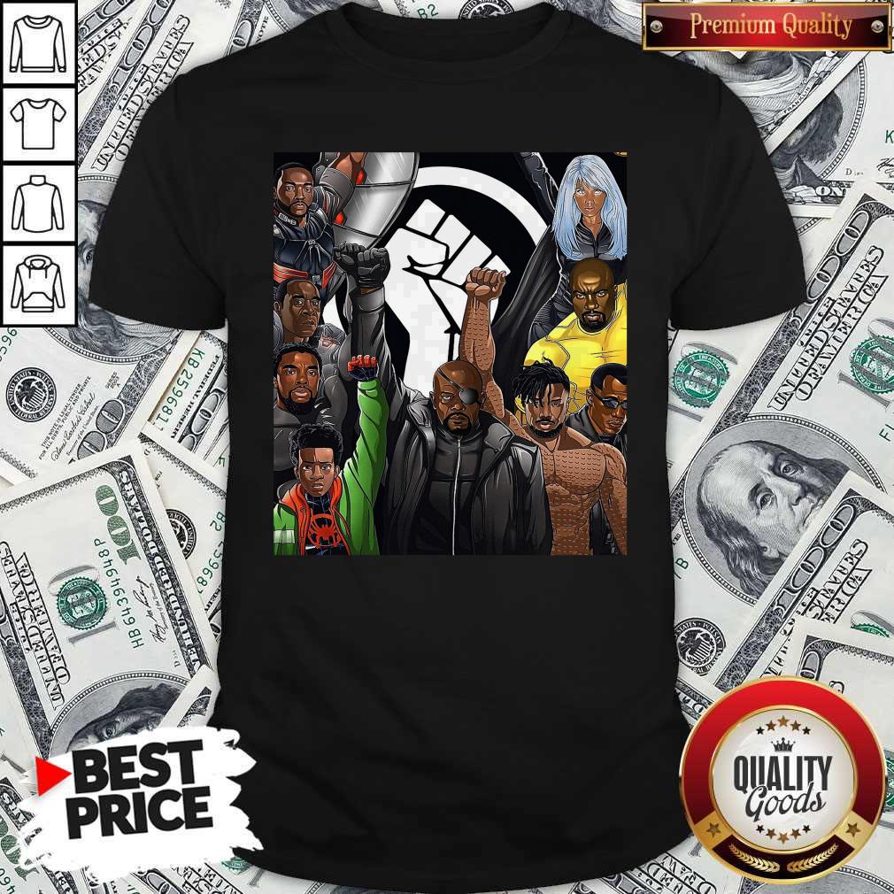 Official Superheroes No Justice No Peace Black Lives Matter Shirt