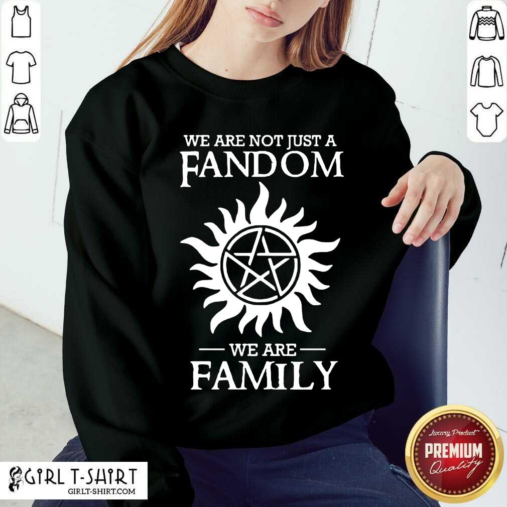 Official Supernatural We Are Not Just A Fandom We Are Family Shirt - Image 4