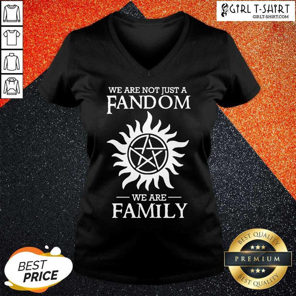 Official Supernatural We Are Not Just A Fandom We Are Family Shirt - Image 2