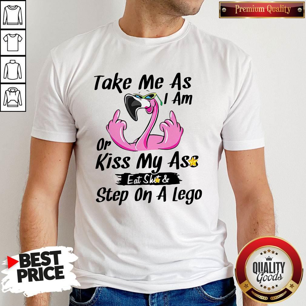 Official Taken Me As I Am Or Kiss My Ass Eat Shit Step On A Lego Shirt