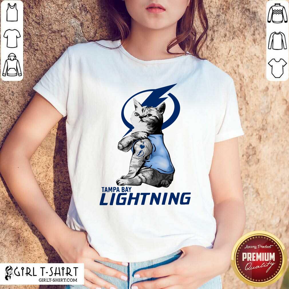 Official Tattoo Cat I love Tam Bay Lightning shirt