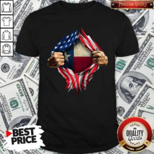 Official Texas Flag Inside Heart American Flag Shirt