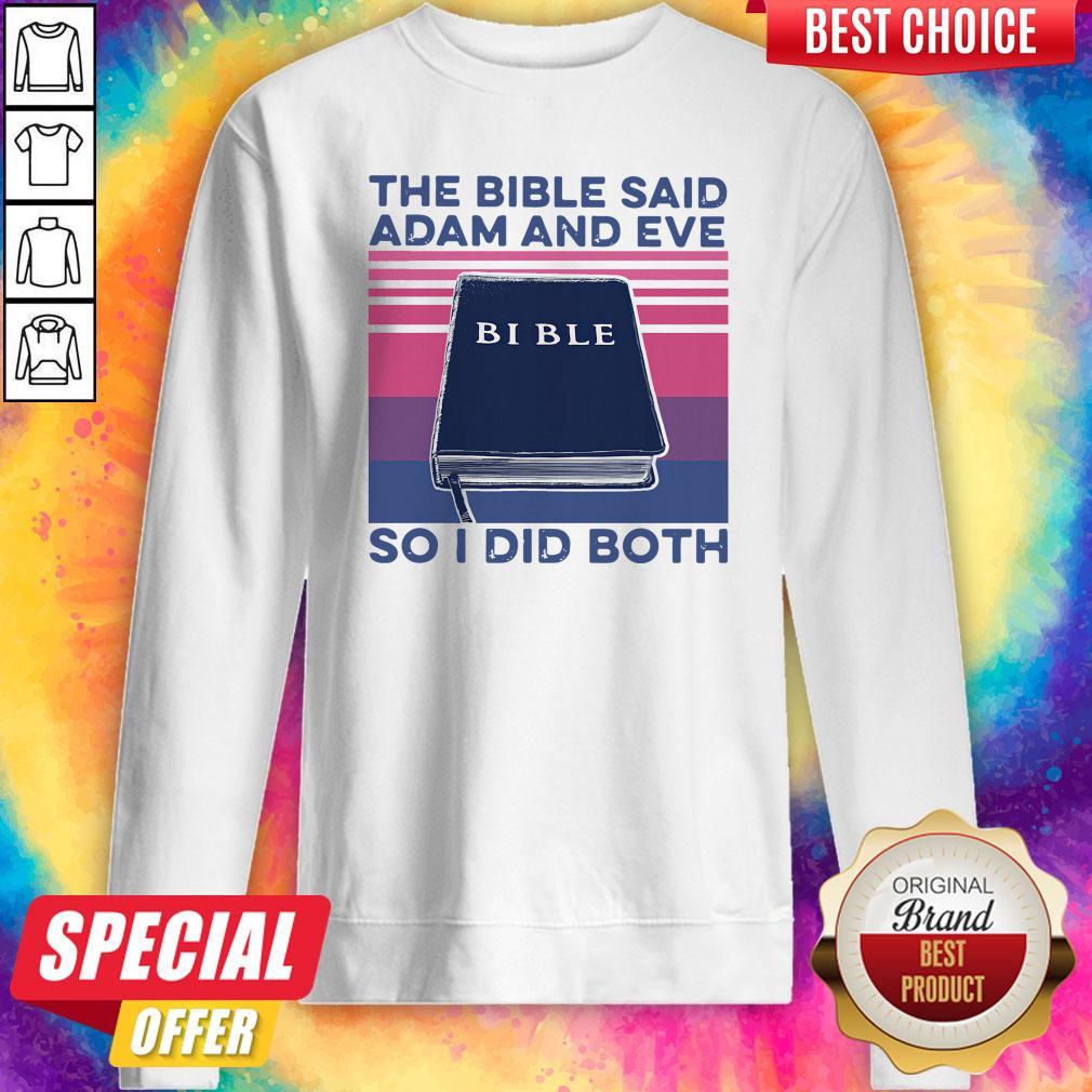 Official The Bible Save Adam And Eve So I Did Both Vintage Shirt - Image 5