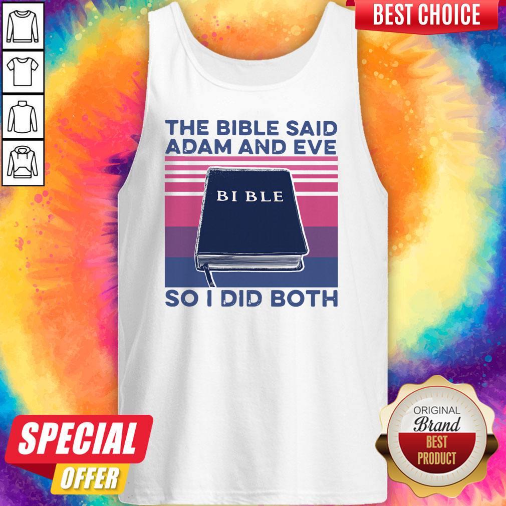 Official The Bible Save Adam And Eve So I Did Both Vintage Shirt - Image 4