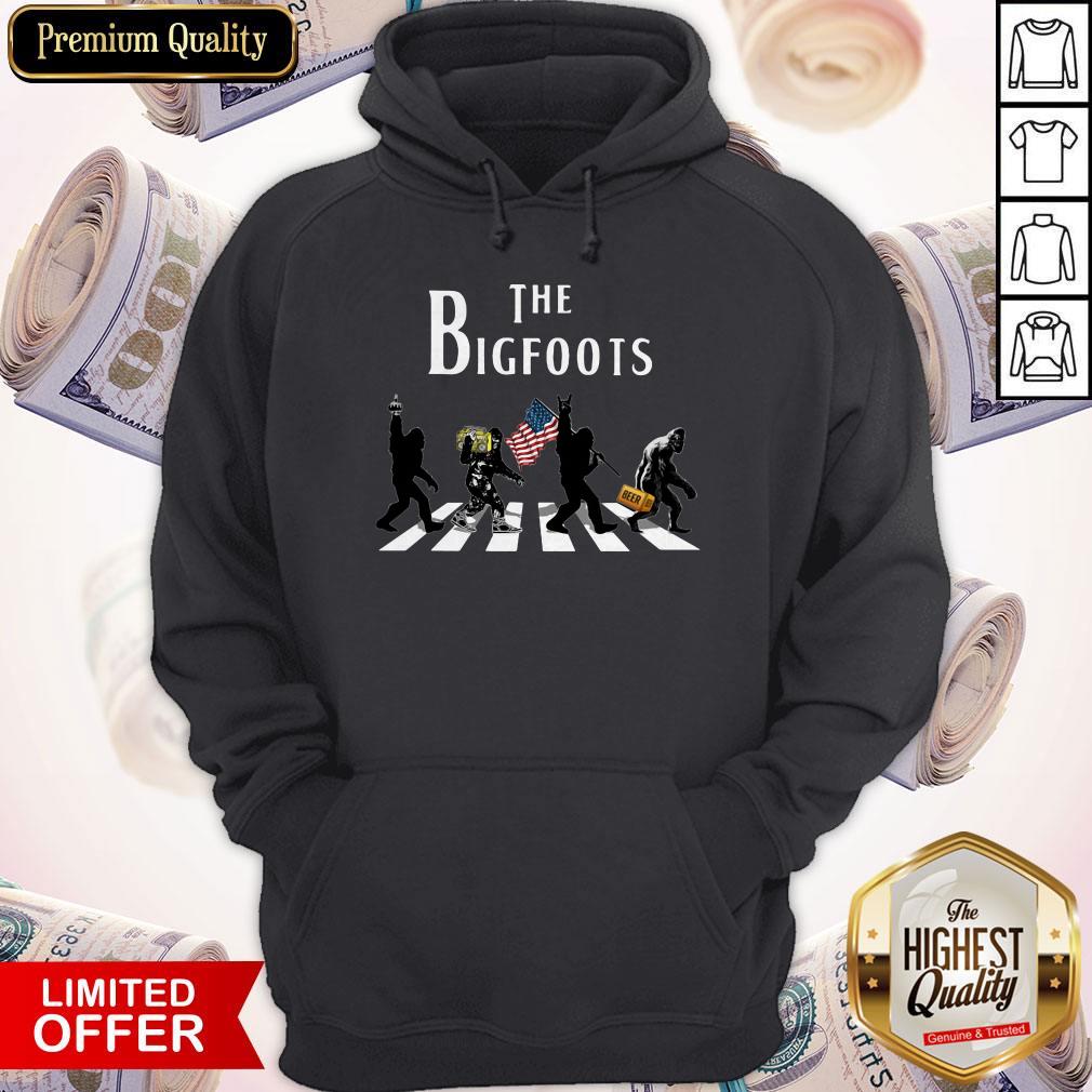 Official The Bigfoots Beer Radio American Flag Shirt - Image 4