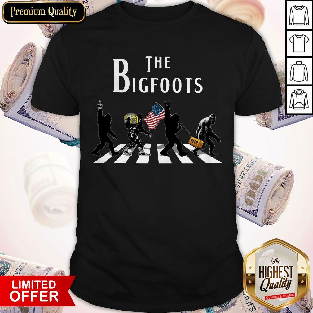 Official The Bigfoots Beer Radio American Flag Shirt