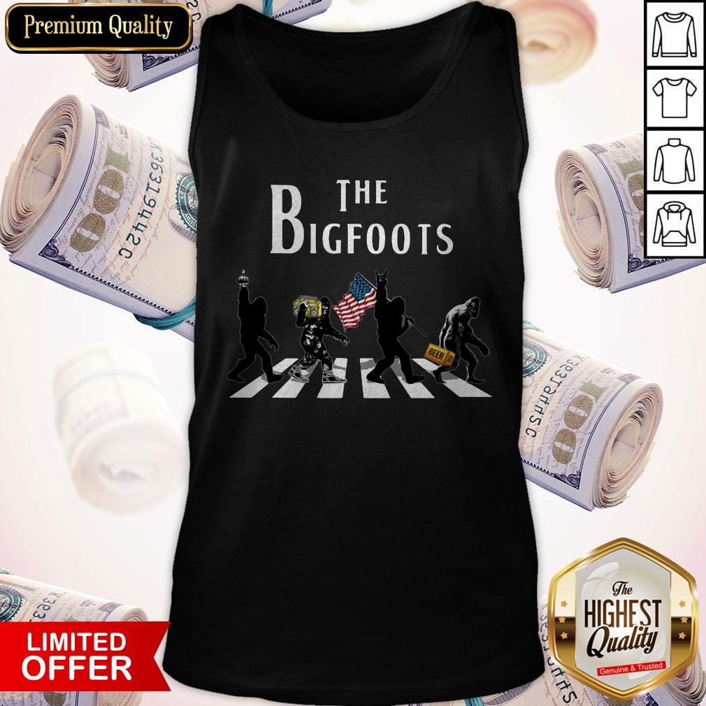 Official The Bigfoots Beer Radio American Flag Shirt - Image 2
