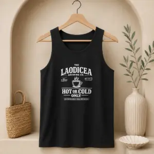Alternative view of Official The Laodicea Brewing Co Hot Or Cold Only Coffee Shirt