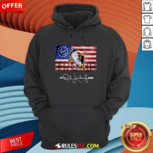 Alternative view of Official The Rush Limbaugh Show American Flag Shirt