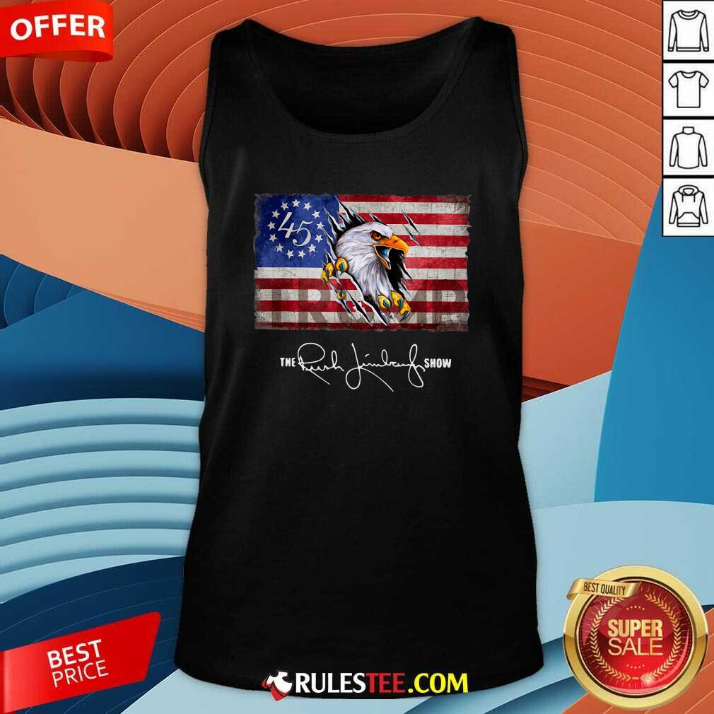 Official The Rush Limbaugh Show American Flag Shirt - Image 4