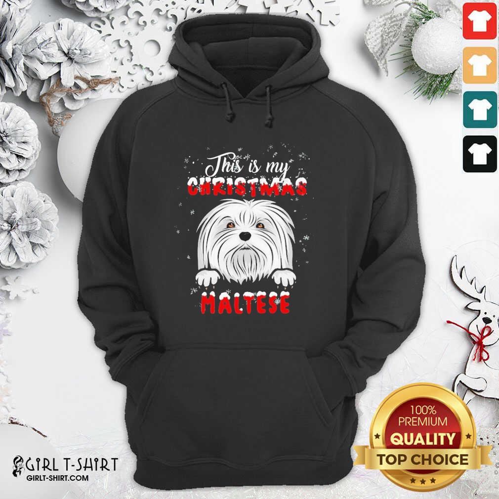 Official This Is My Christmas Maltese Merry Christmas Shirt - Image 5