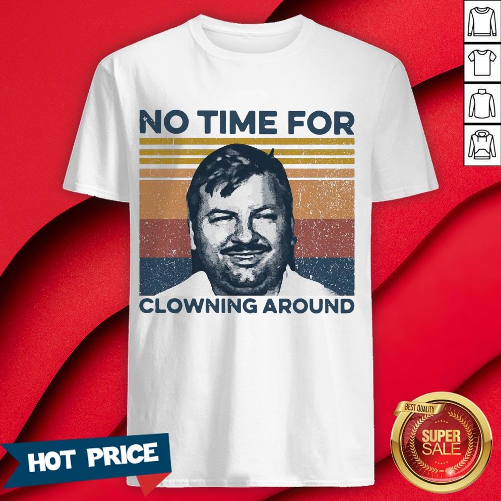 Official True Crime No time For Clowning Around Vintage Retro Shirt