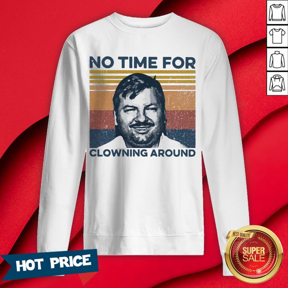 Official True Crime No time For Clowning Around Vintage Retro Shirt - Image 4