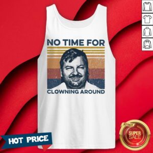 Alternative view of Official True Crime No time For Clowning Around Vintage Retro Shirt