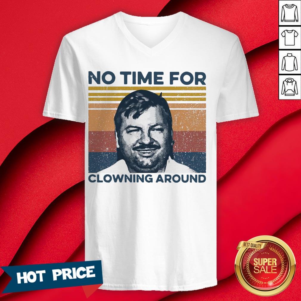 Official True Crime No time For Clowning Around Vintage Retro Shirt - Image 3