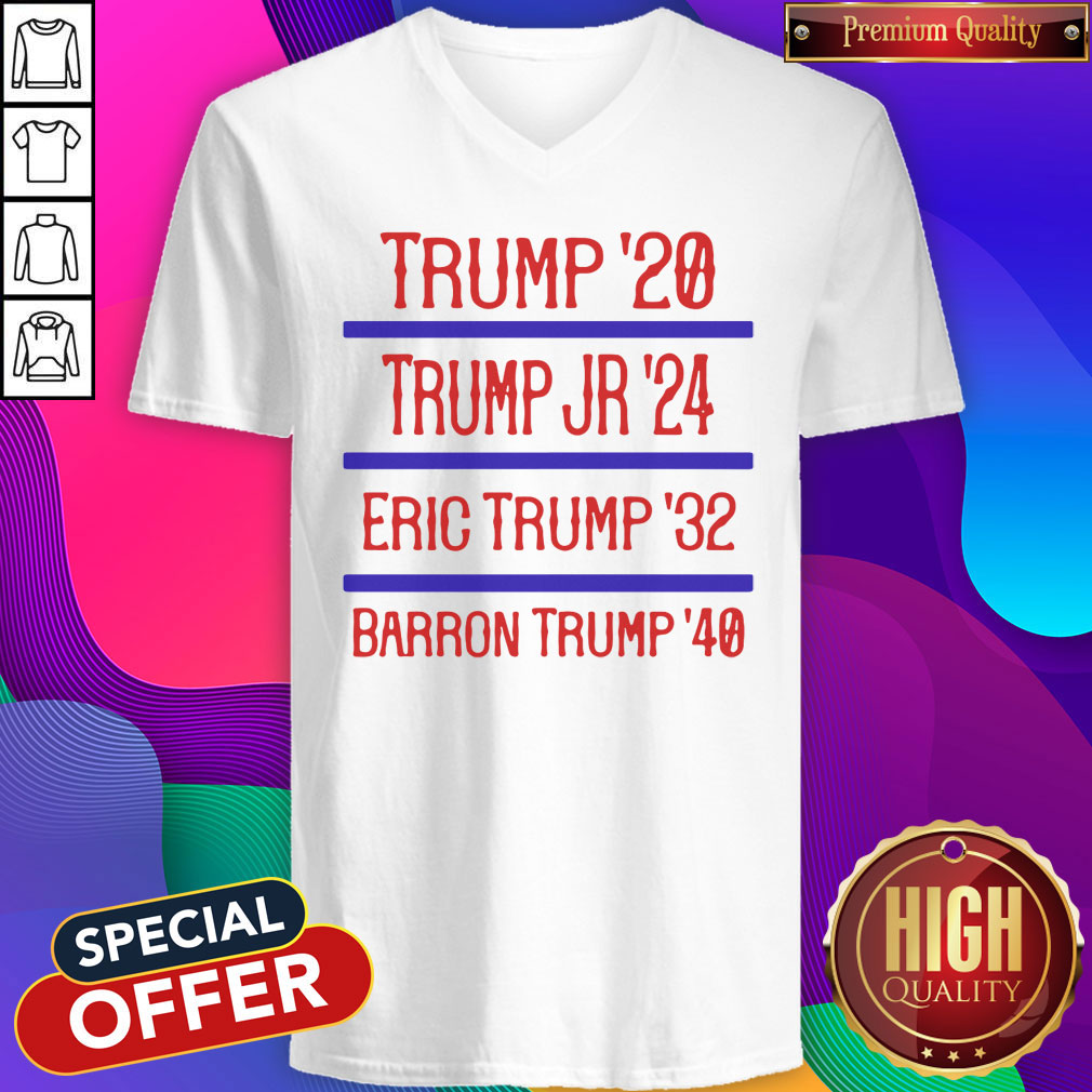 Official Trump 20 Trump Jr 24 Eric Trump 32 Barron Trump 40 Shirt - Image 4