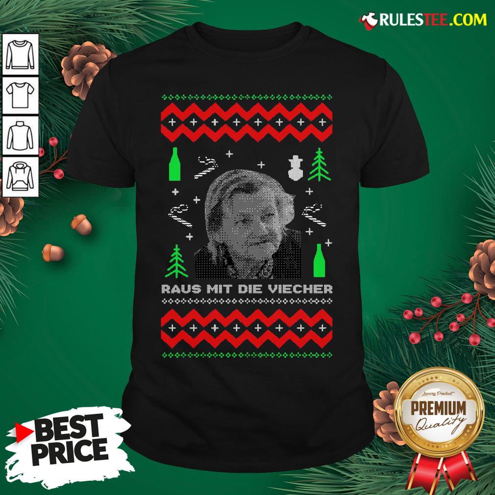 Official Ugly Christmas Familie Ritter Raus Mit Die Viecher Shirt