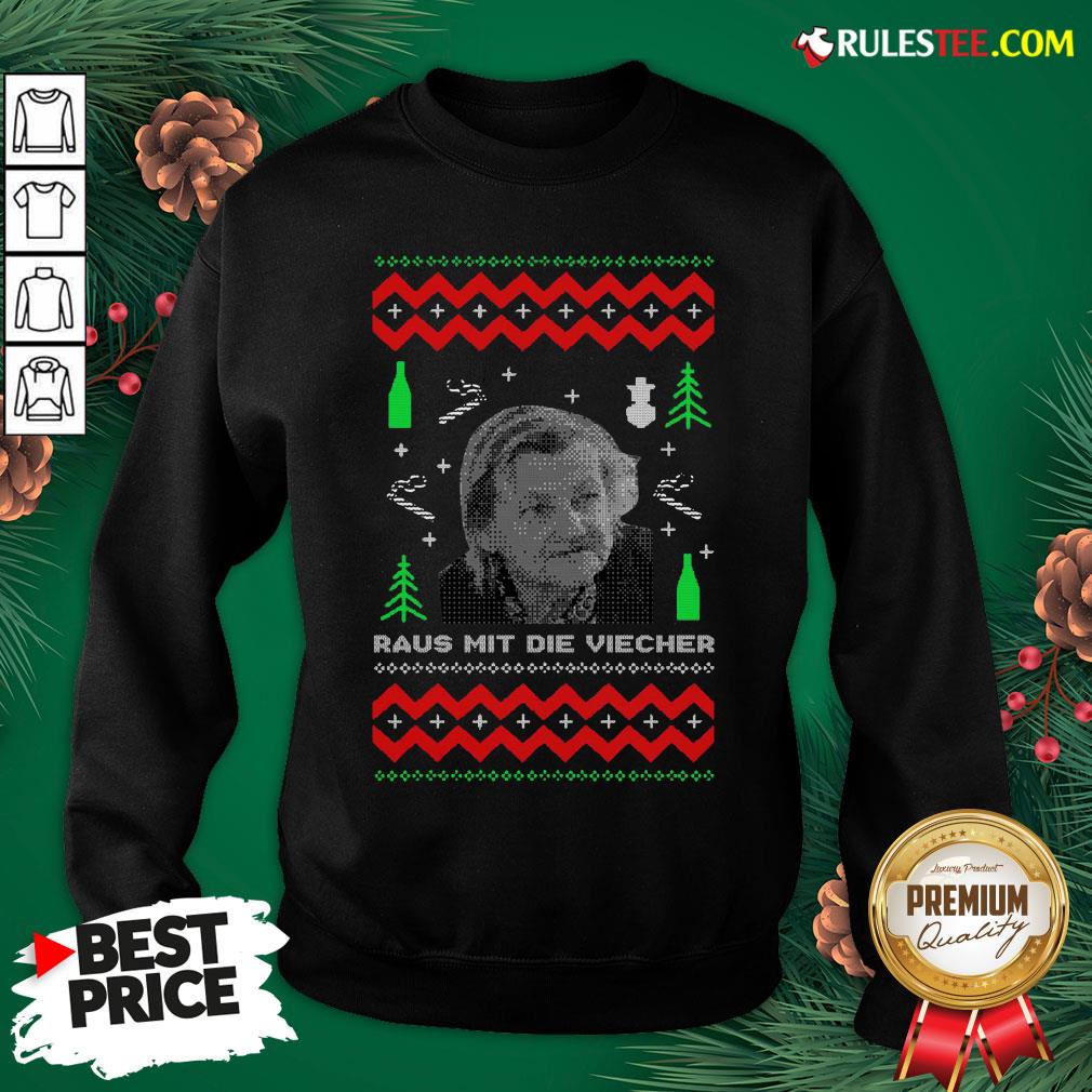 Official Ugly Christmas Familie Ritter Raus Mit Die Viecher Shirt - Image 2