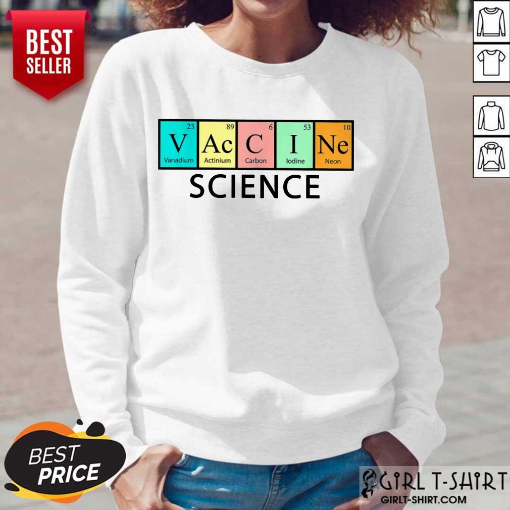 Official Vaccine Science Chemical Table Shirt - Image 2