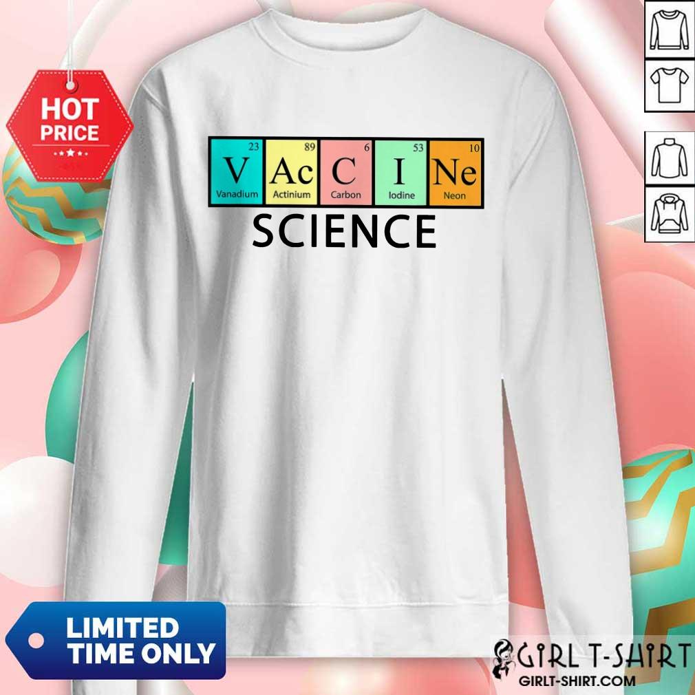 Official Vaccine Science Chemical Table Shirt - Image 5