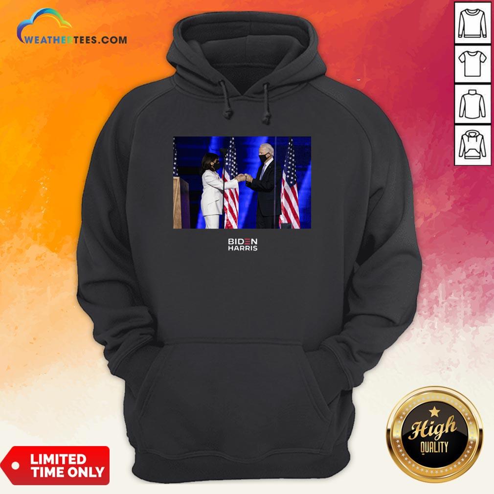 Official Victory Fist Bump Navy Us 2020 Shirt - Image 5