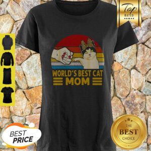 Official Vintage World’s Best Cat Mom Shirt