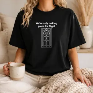 Alternative view of Official We'Re Only Making Plans For Nigel 10 Downing Street Shirt
