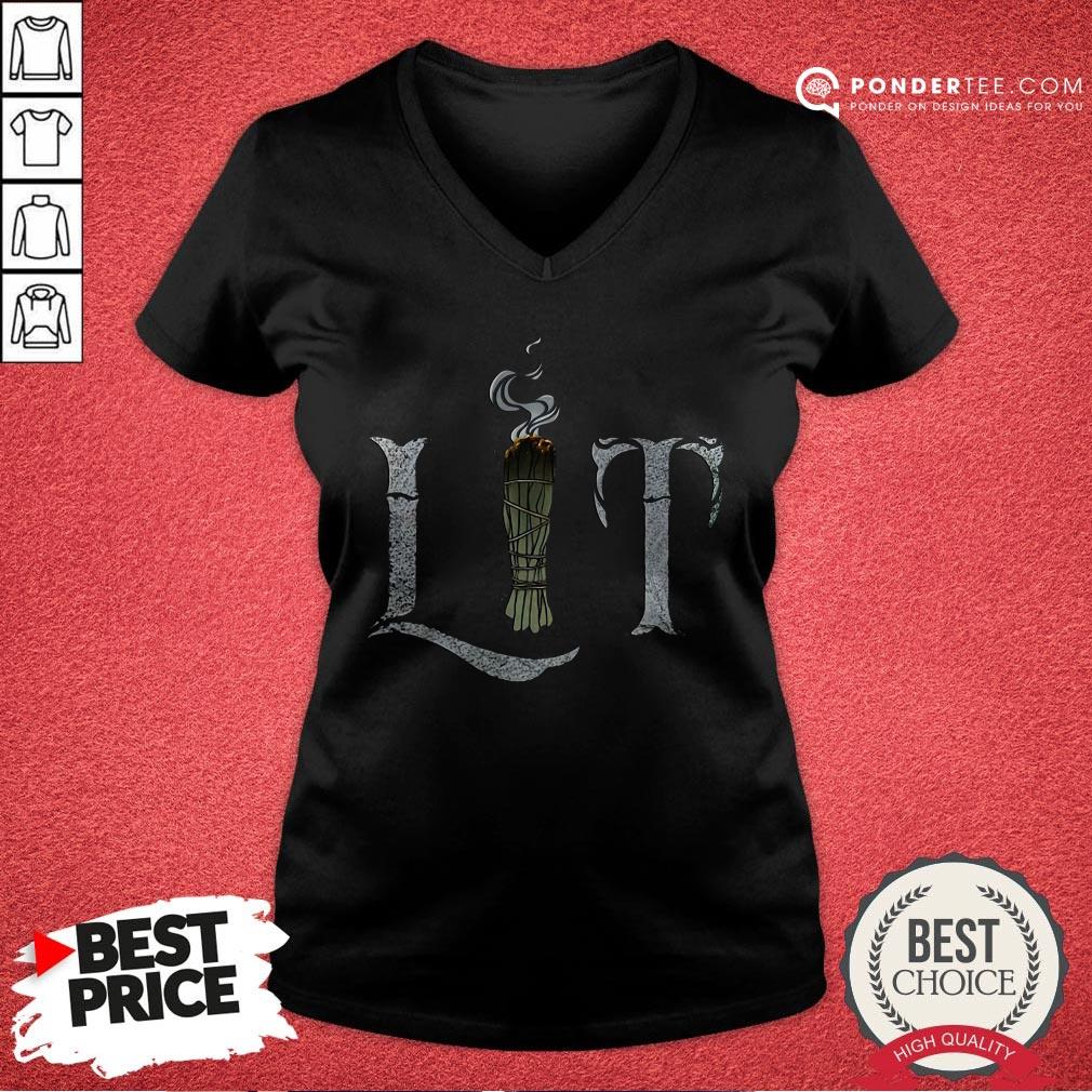 Official Weed Lit Cannabis Shirt - Image 3