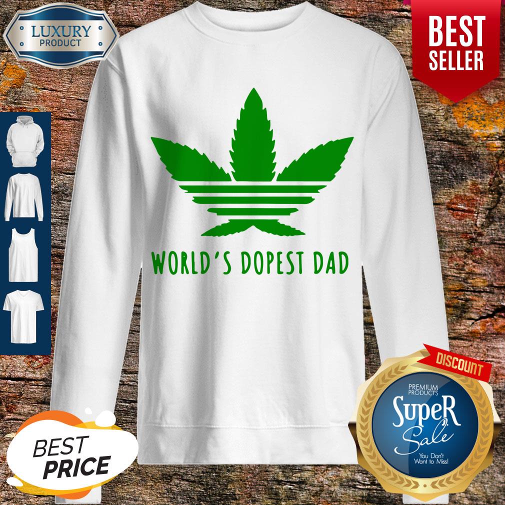 Perfect Weed Worlds Dopest Dad Shirt - Image 4