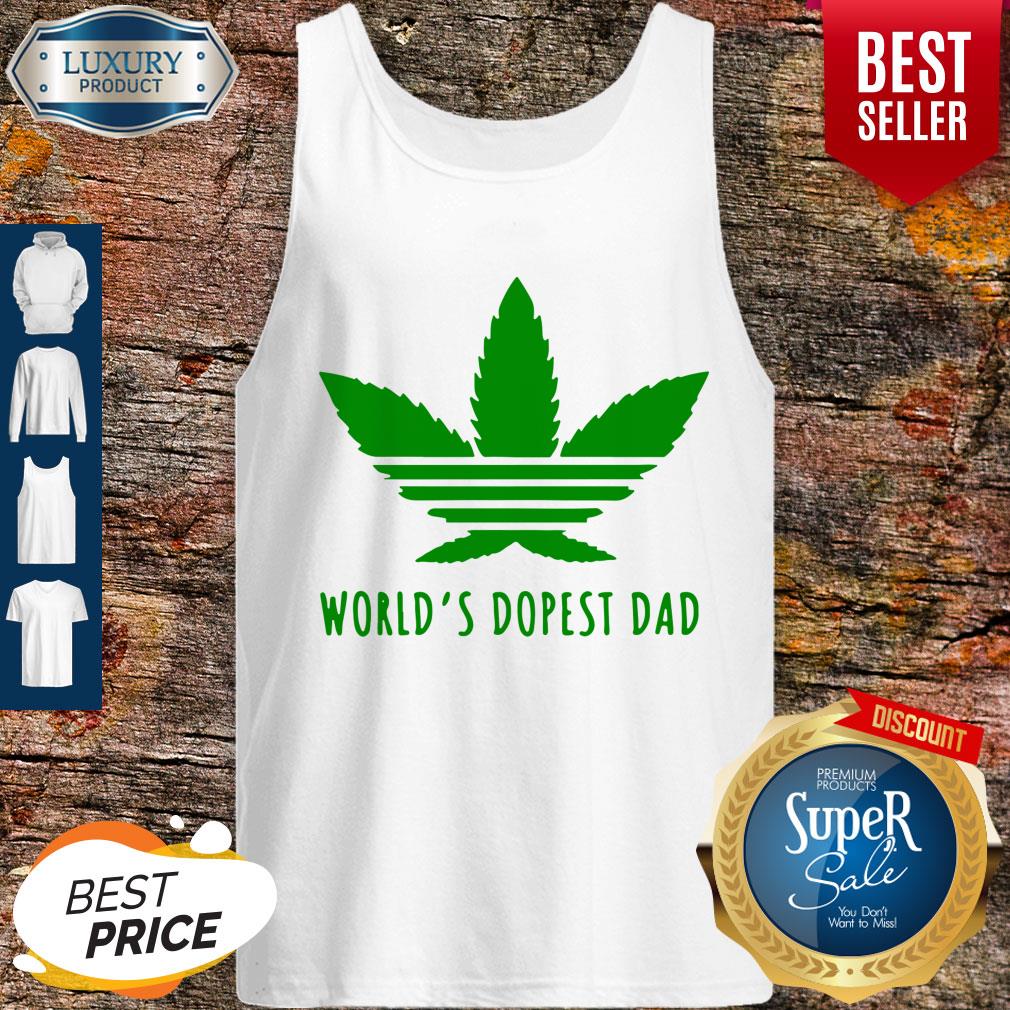 Perfect Weed Worlds Dopest Dad Shirt - Image 3