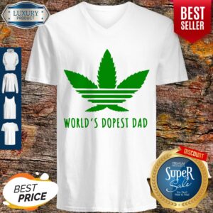 Alternative view of Perfect Weed Worlds Dopest Dad Shirt
