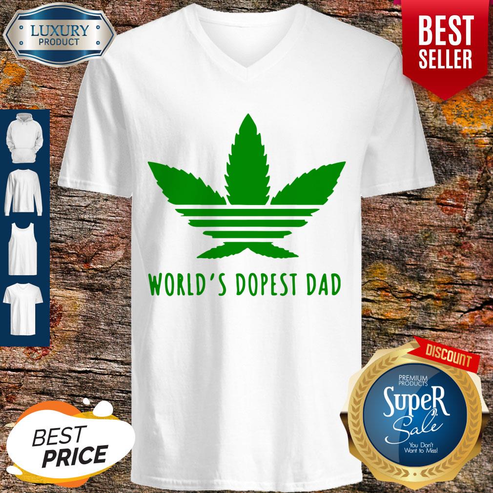 Perfect Weed Worlds Dopest Dad Shirt - Image 2