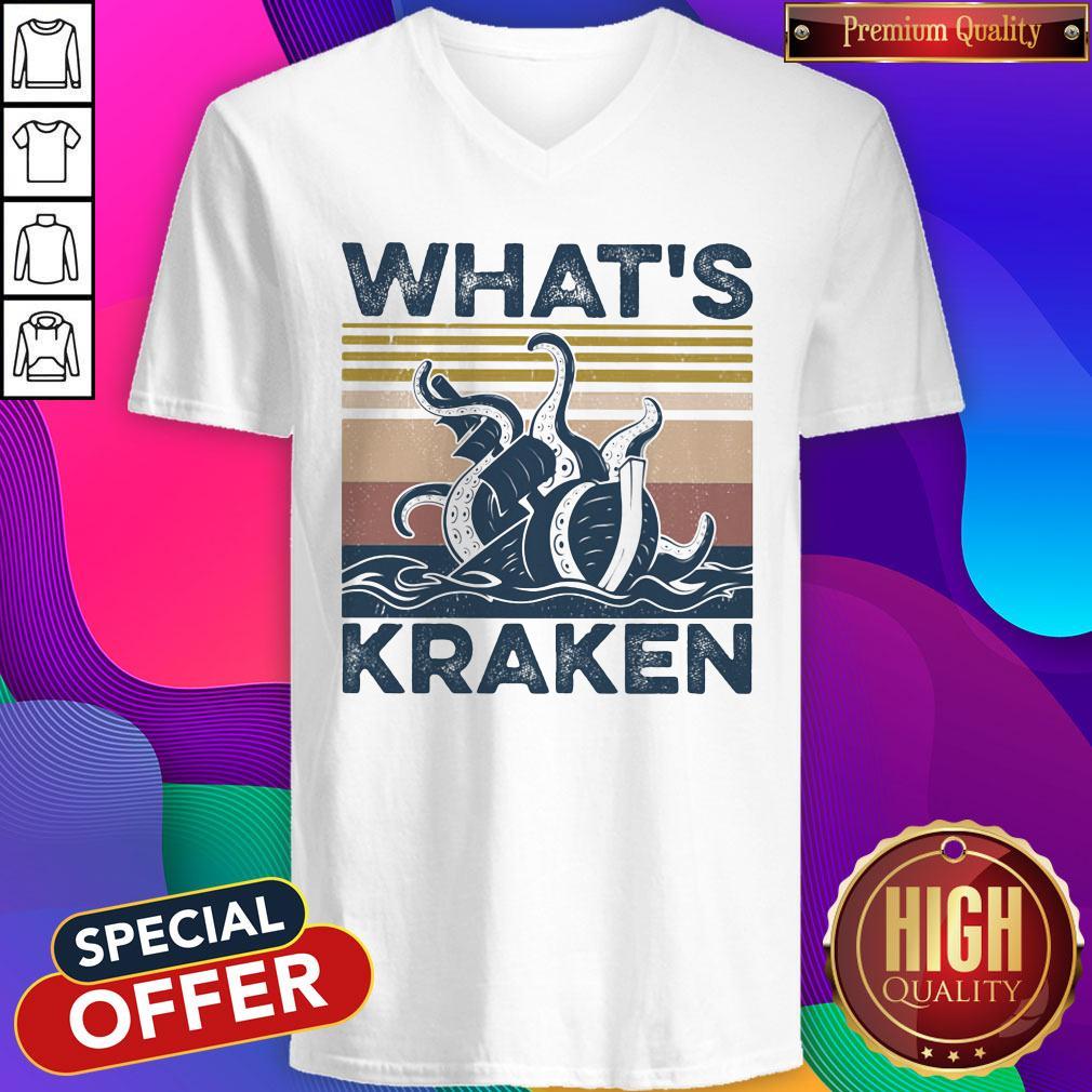 Official What’s Kraken Vintage Shirt - Image 2