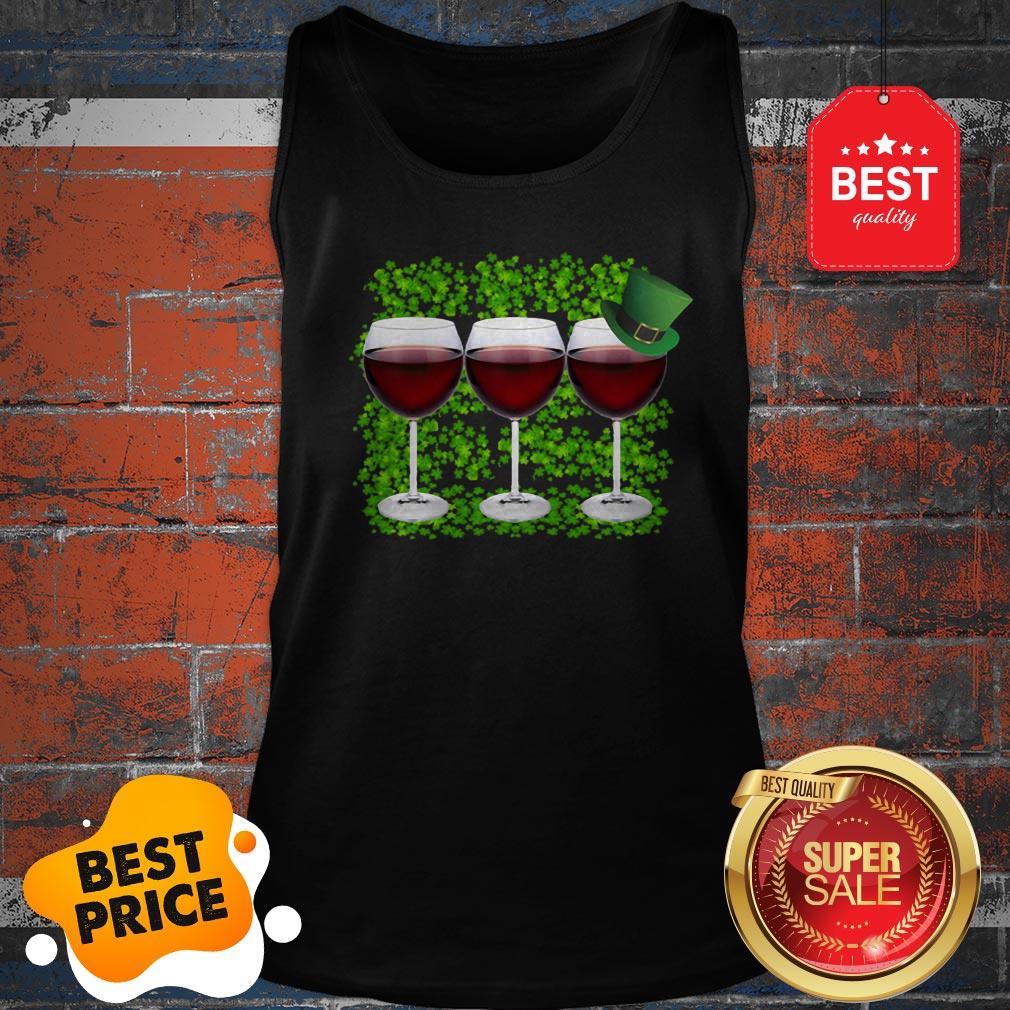 Official Wine Glass Irish Happy St. Patrick’s Day Shirt - Image 4